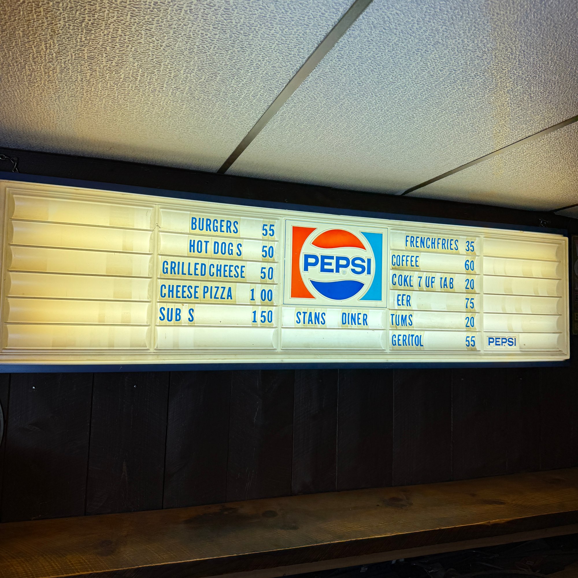 Vintage Illuminated Pepsi Menu Board (bsmt) #90403 | Auctionninja.com