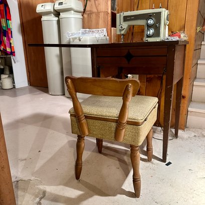 Vintage Sewing Stool For Sewing Machine Vintage Singer Sewing