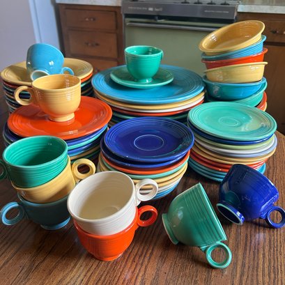 Vintage Fiesta Fiestaware Multicolor Set Wow! Huge Collection Of