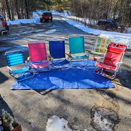 6 Beach Chairs- Garage