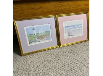 Pair Of Robert E. Kennedy Watercolor Prints (LR)