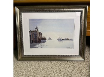 'Harbor Boats' By Sylvia Murdock, 42/300 (LR)