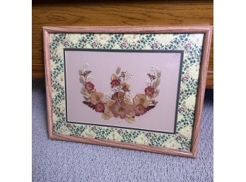 Framed Pressed Floral Art Piece (LR)