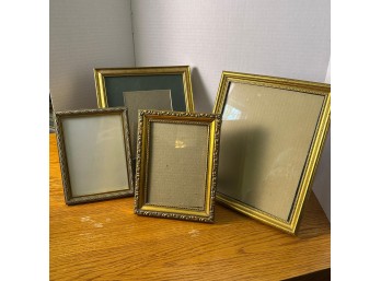 Four Gold-Toned, Ornate Picture Frames (LR)