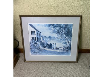 White Cottage Art Piece (LR)