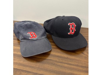 Pair Of Boston Red Sox Hats  (BR)
