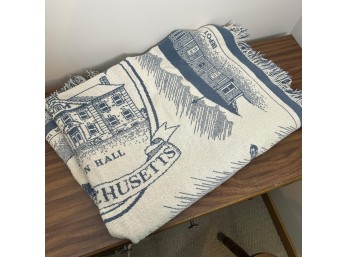 Woven Throw Blanket Of Reading Massachusetts (BR)