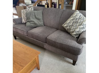 Gray Flexsteel Upholstered Three-Seat Sofa (LR)