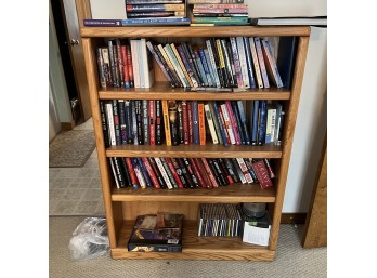 Wooden 5-Shelf Bookcase With Adjustable Shelves, Books Sold Separately (Office)