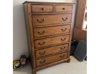 Solid Wood 6-Drawer Vintage-Style Dresser (Office)