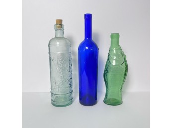 Trio Of Assorted Bottles And Glasses! (BSMT)