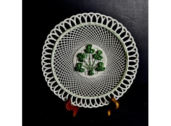Porcelain Woven Basketweave With Shamrocks (Kitchen)