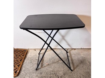 Small Black Plastic Adjustable Folding Table (Garage 1)