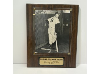 Ted Williams Memorabilia Plaque (BSMT)