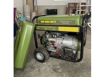 New! Sportsman GEN7000 7000W/6000W Portable Gas Generator 13 HP Electric & Recoil Start 7 Gal Tank (Garage2)
