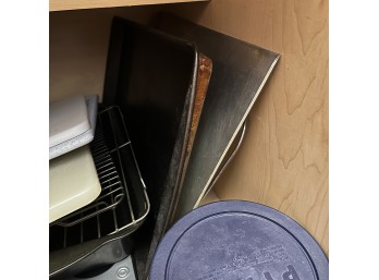 Mixed Lot Of Cookie Sheets, Cutting Boards, And Other Kitchenwares (Kitchen)