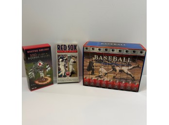 Vintage Red Sox Baseball VHS Boxed Set Plus Two Videos (BSMT)