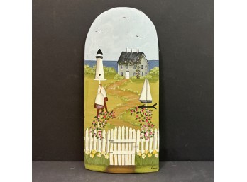 Small Hand Painted Nautical Wooden Plaque (BSMT)
