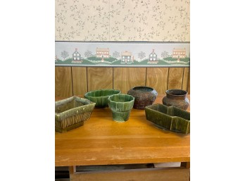 Set Of Six Vintage Planters (BSMT)