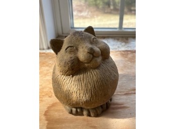 Cast Stone Cat Garden Statue