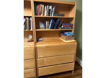 Childcraft Solid Maple 3-Drawer Dresser With 2-Shelf Bookcase Hutch, 36'x17'x68' - #2 Of 2