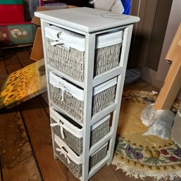 Wooden Storage Rack With 4 Baskets (Attic)