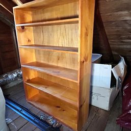 Large Wooden Bookshelf 60'x 41'x11' (attic)