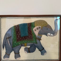 Painted Elephant Textile Wall Art (Loft)