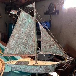 Vintage Metal Sailboat (Basement 1)