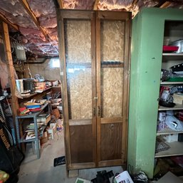 Vintage Handmade Pool Cue Cabinet - See Description (Basement 1)