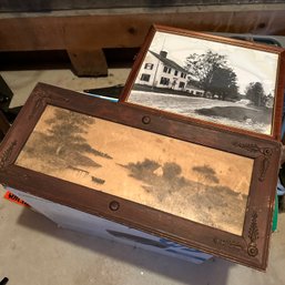 Pair Of Vintage Framed Art Pieces (Basement 1)