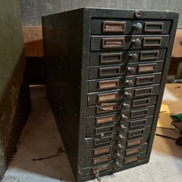 Vintage File Drawer Cabinet - See Description (Basement 2)