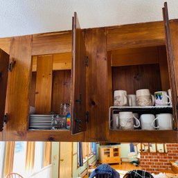 Large Lot Of Studio Nova Plates, Wine Glasses, Mugs, & Drinking Glasses (kitchen Top Cabinet Above Stove)