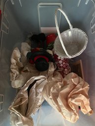 Mixed Lot Of Xmas Decor And Storage Container (BlueBR)