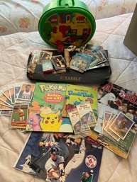Vintage Kids Lot - Games, Pokemon, Baseball Cards (commons), Duplo Legos/Case & More! (BlueBR)