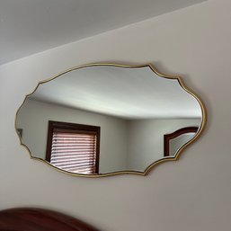 Large Wall Mirror With Gold-Toned Frame (MB)