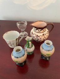 Lot Of Vintage Miniature China Pieces (BlueBR)