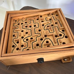 Vintage Wooden Maze Game (garage)