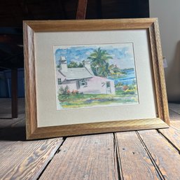 'Cambridge Beaches' Watercolor Art (attic)