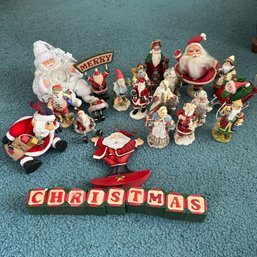 Lot Of Xmas Smalls - Blocks - Santa - Ornaments (BlueBR)