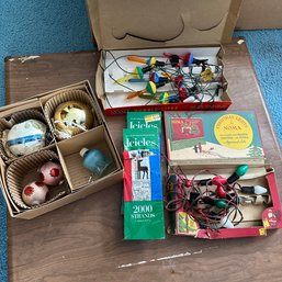 Wow! Vintage MCM Noma Christmas & Bubble-Lites & Glass Ornaments (BlueBR)