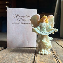Vintage SERAPHIM CLASSICS Nativity Angel Gloria (attic)