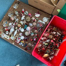 HUGE Lot Of Vintage Christmas Ornaments - Restoration Hardware, Delft, Russian Classics, (BlueBR)