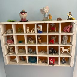 Blast From The Past Shadow Box With Vintage Miniatures And Figurines! (BlueBR)