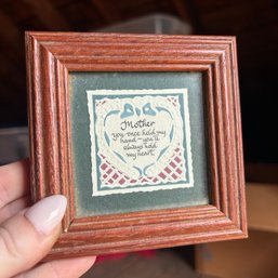 Small 'Mother' Framed Art (attic)