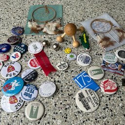 Buttons, Pins, Etc Lot (garage) (MB1)