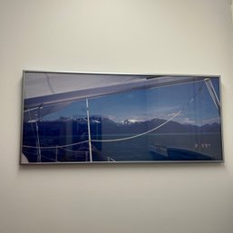 Framed Landscape Photograph Art (laundry)