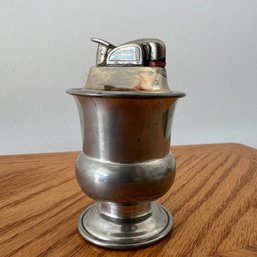 Vintage Pewter Tabletop Lighter (Garage)