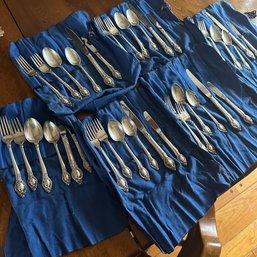 Beautiful REED & BARTON Sterling Silverware Set, Service For Six (DR)