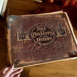 Antique Art Book, Binding Needs Repairs (Study)